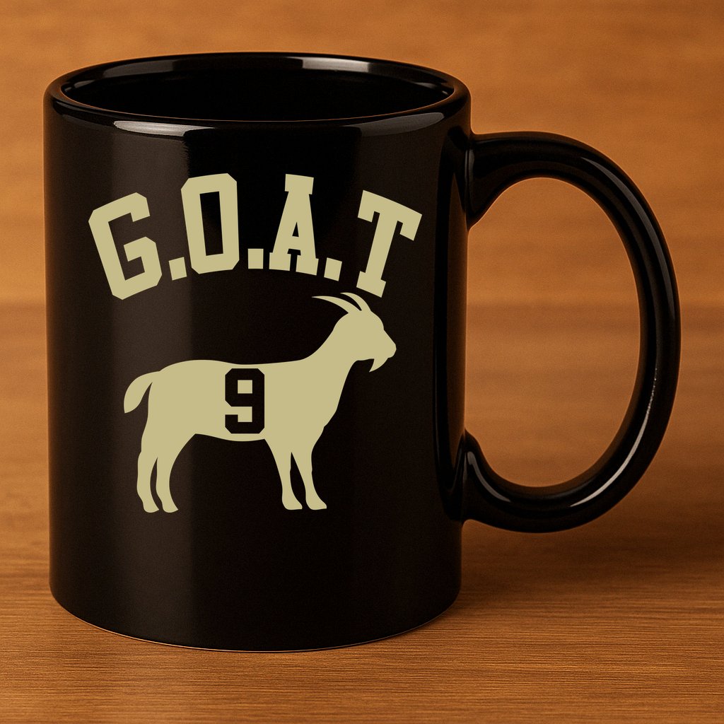  MVP Goat 9 Football  11oz C Handle Ceramic Mug
