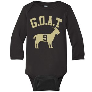  MVP Goat 9 Football  Baby Long Sleeve Bodysuit