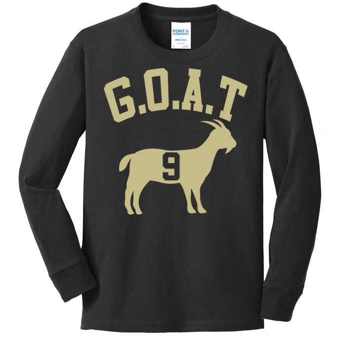  MVP Goat 9 Football  Kids Long Sleeve Shirt