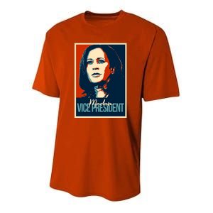 Madam Vice President Gift Youth Performance Sprint T-Shirt