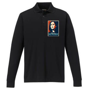 Madam Vice President Gift Performance Long Sleeve Polo