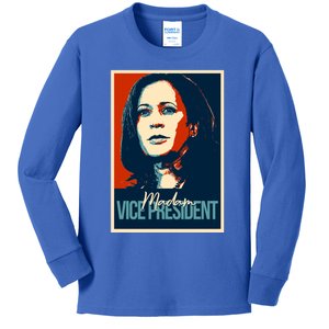 Madam Vice President Gift Kids Long Sleeve Shirt