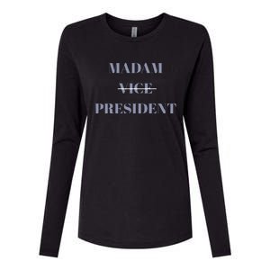 Madam Vice President Womens Cotton Relaxed Long Sleeve T-Shirt