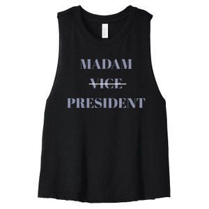 Madam Vice President Women's Racerback Cropped Tank