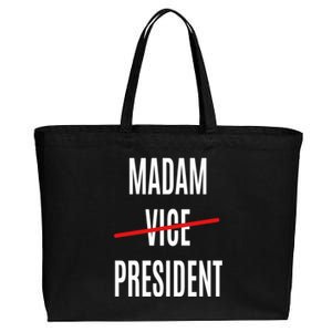 Madam Vice President Turned Madam President Great Gift Cotton Canvas Jumbo Tote