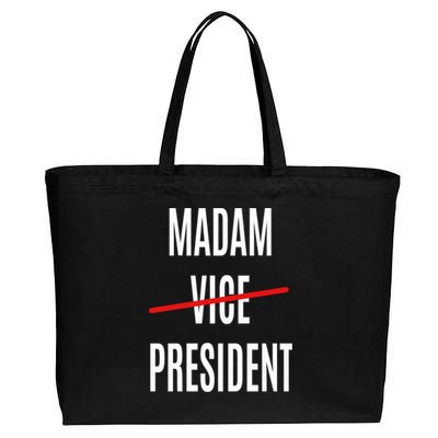 Madam Vice President Turned Madam President Great Gift Cotton Canvas Jumbo Tote