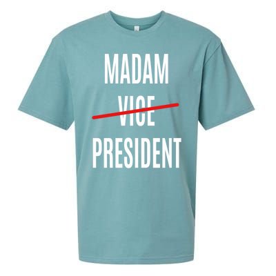 Madam Vice President Turned Madam President Great Gift Sueded Cloud Jersey T-Shirt