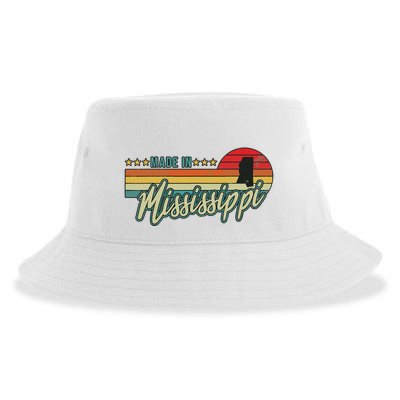 Mississippi Vintage Proud Women Gift Sustainable Bucket Hat