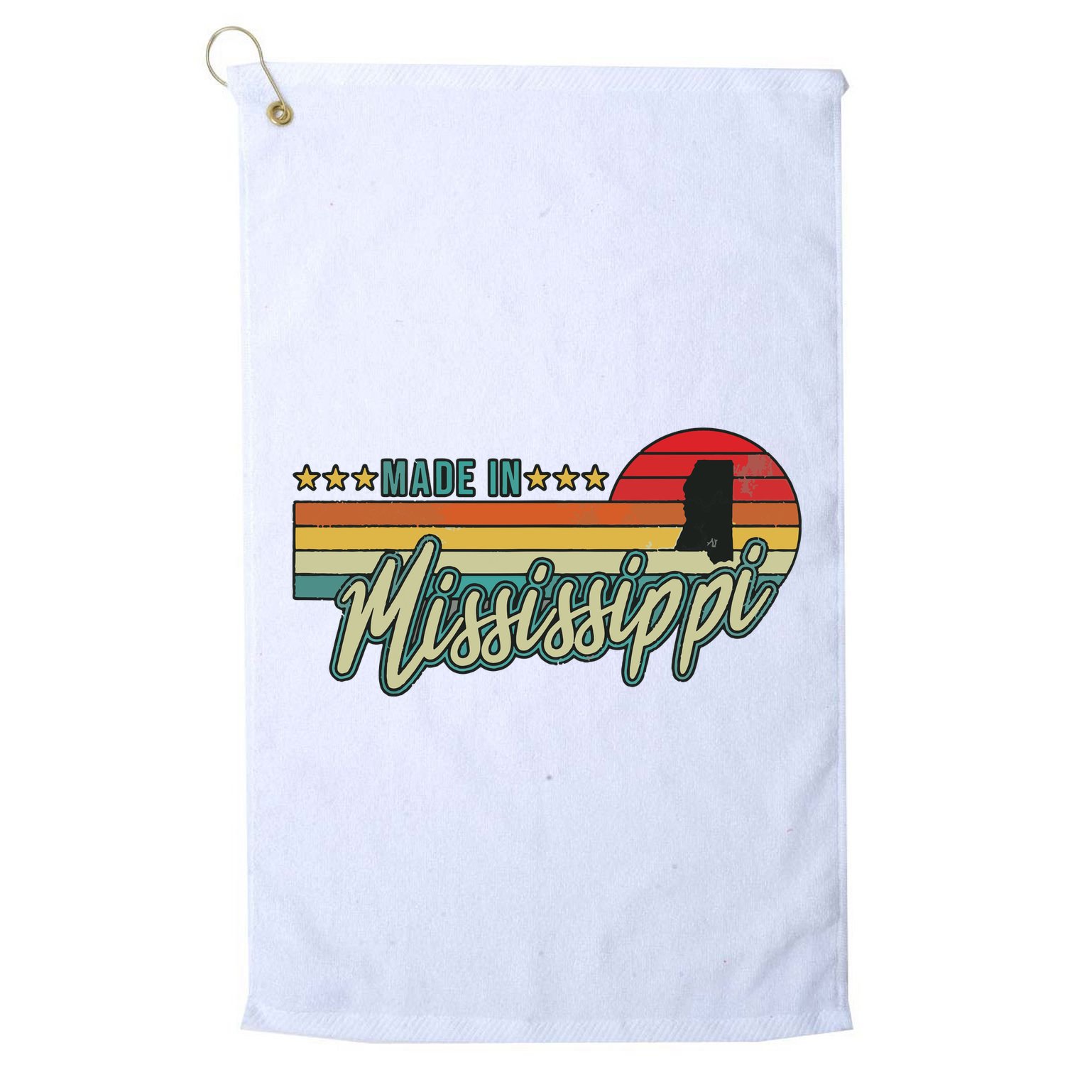Mississippi Vintage Proud Women Gift Golf Towel