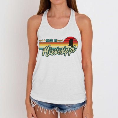 Mississippi Vintage Proud Women Gift Women's Knotted Racerback Tank