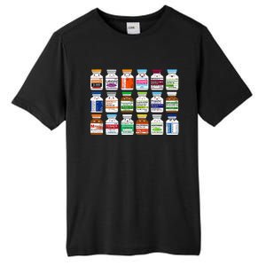 Medication Vial Pharmacist Pharmacy Technician Nursing Tall Fusion ChromaSoft Performance T-Shirt