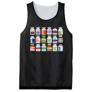 Medication Vial Pharmacist Pharmacy Technician Nursing Mesh Reversible Basketball Jersey Tank