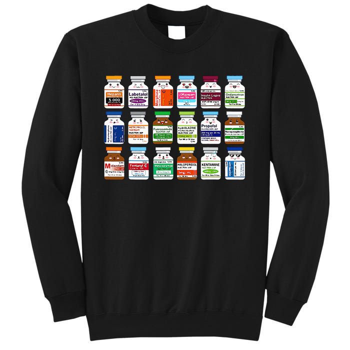 Medication Vial Pharmacist Pharmacy Technician Nursing Tall Sweatshirt