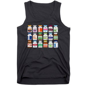 Medication Vial Pharmacist Pharmacy Technician Nursing Tank Top