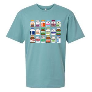 Medication Vial Pharmacist Pharmacy Technician Nursing Sueded Cloud Jersey T-Shirt