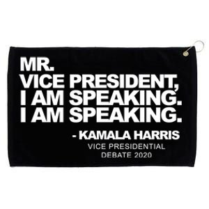 Mr Vice President I Am Speaking Kamal Harris Debate Quote Gift Grommeted Golf Towel