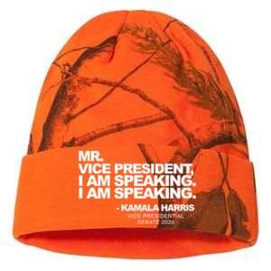 Mr Vice President I Am Speaking Kamal Harris Debate Quote Gift Kati Licensed 12" Camo Beanie