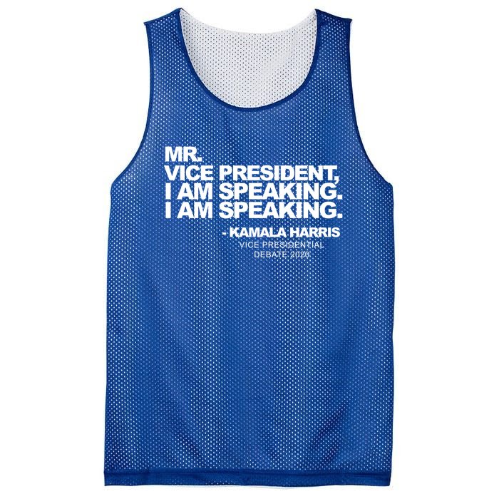 Mr Vice President I Am Speaking Kamal Harris Debate Quote Gift Mesh Reversible Basketball Jersey Tank