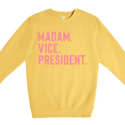 Madam Vice President Gift Premium Crewneck Sweatshirt