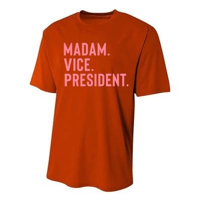 Madam Vice President Gift Performance Sprint T-Shirt