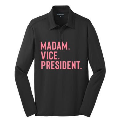 Madam Vice President Gift Silk Touch Performance Long Sleeve Polo