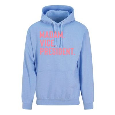 Madam Vice President Gift Unisex Surf Hoodie