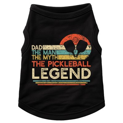 Men Vintage Pickleball Dad The Man The Myth The Legend Doggie Tank