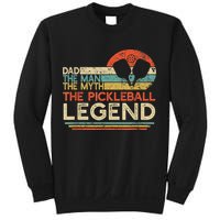 Men Vintage Pickleball Dad The Man The Myth The Legend Sweatshirt