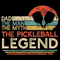 Men Vintage Pickleball Dad The Man The Myth The Legend Sweatshirt
