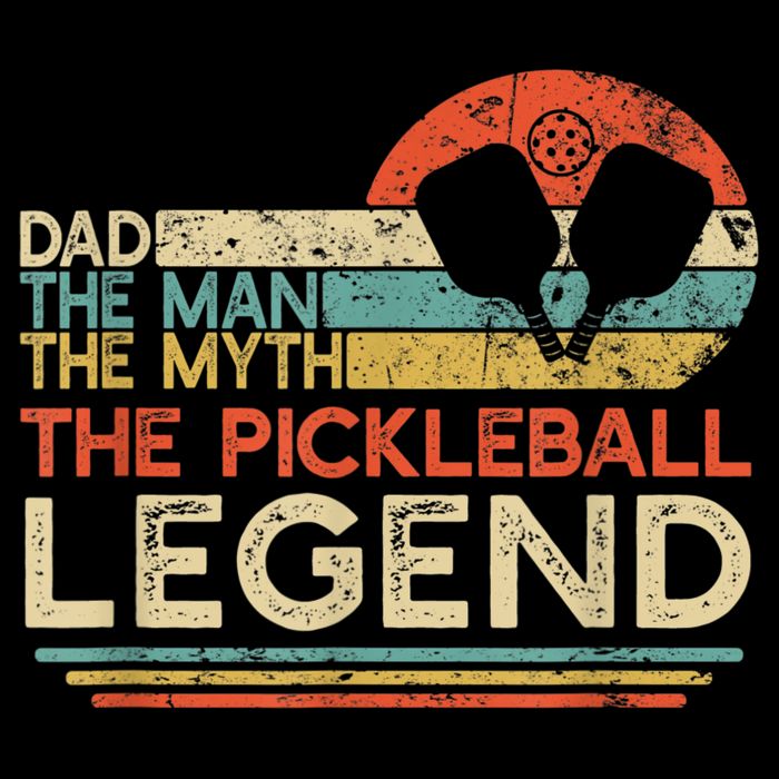 Men Vintage Pickleball Dad The Man The Myth The Legend Sweatshirt