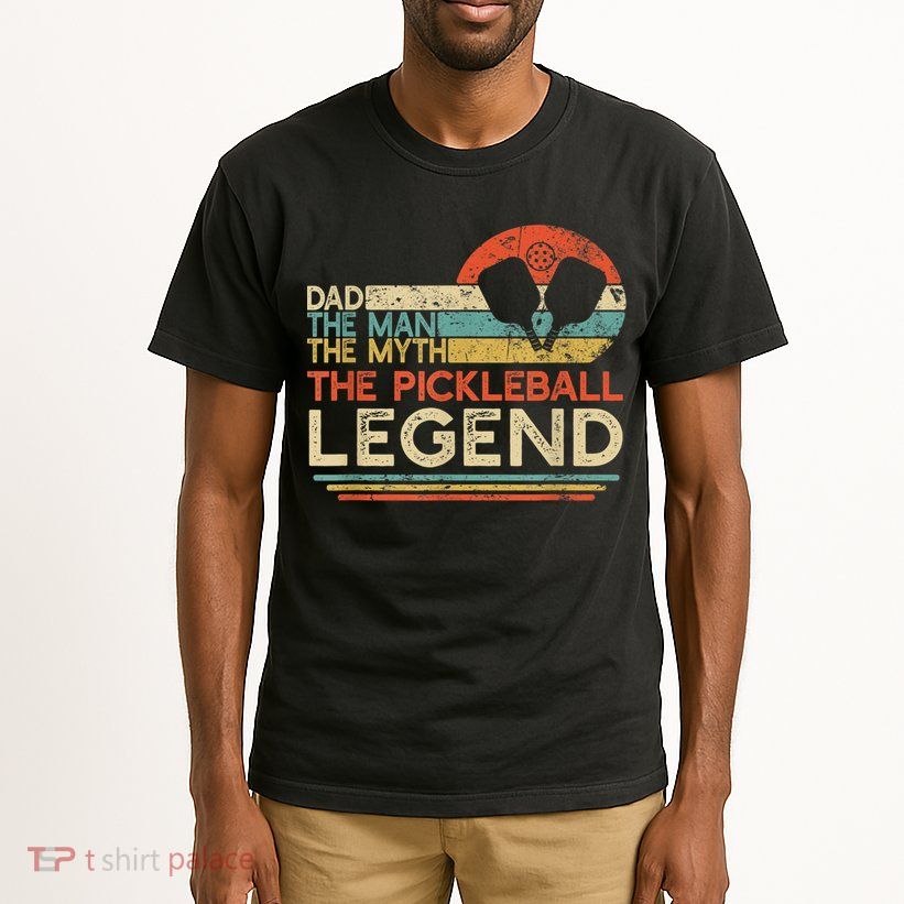 Men Vintage Pickleball Dad The Man The Myth The Legend Tall T-Shirt