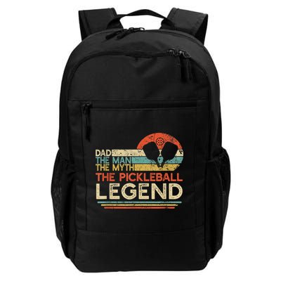 Men Vintage Pickleball Dad The Man The Myth The Legend Backpack
