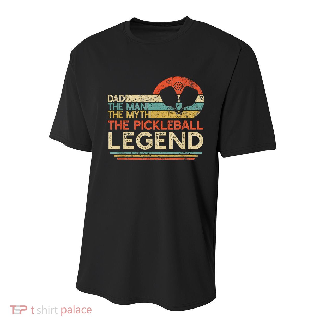 Men Vintage Pickleball Dad The Man The Myth The Legend Youth Performance Sprint T-Shirt