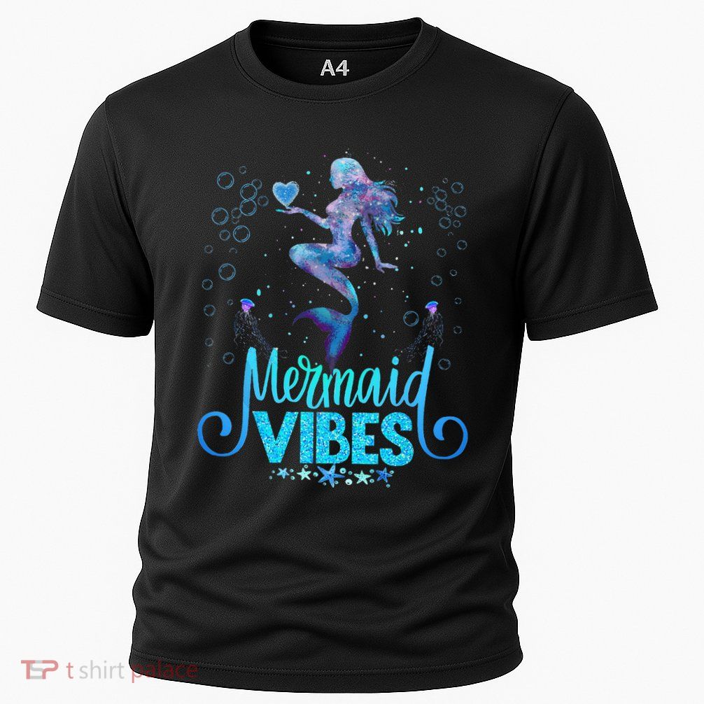 Mermaid Vibes Party Mermaid Tail Matching Family Halloween Performance Shirt