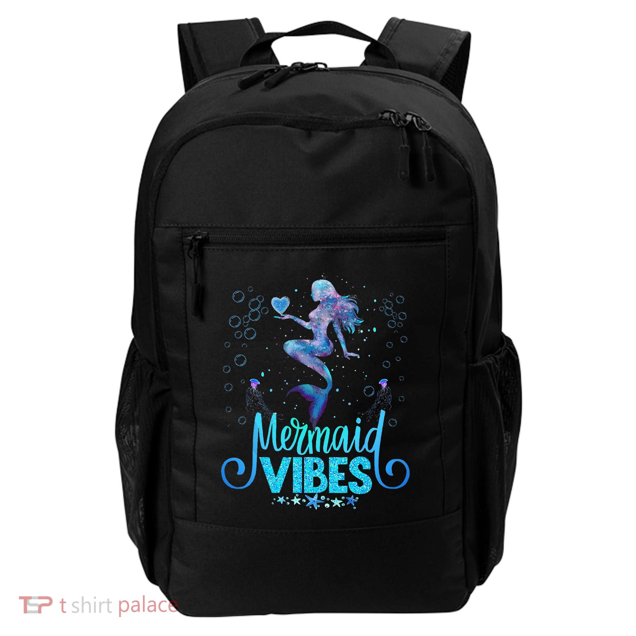 Mermaid Vibes Party Mermaid Tail Matching Family Halloween Backpack