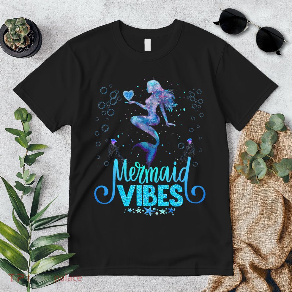 Mermaid Vibes Party Mermaid Tail Matching Family Halloween Premium T-Shirt