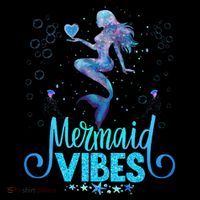 Mermaid Vibes Party Mermaid Tail Matching Family Halloween Premium T-Shirt