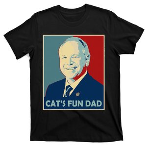 Mr Vice President Of America 2024 Tim Walz CatS Fun Dad T-Shirt