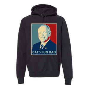 Mr Vice President Of America 2024 Tim Walz CatS Fun Dad Premium Hoodie