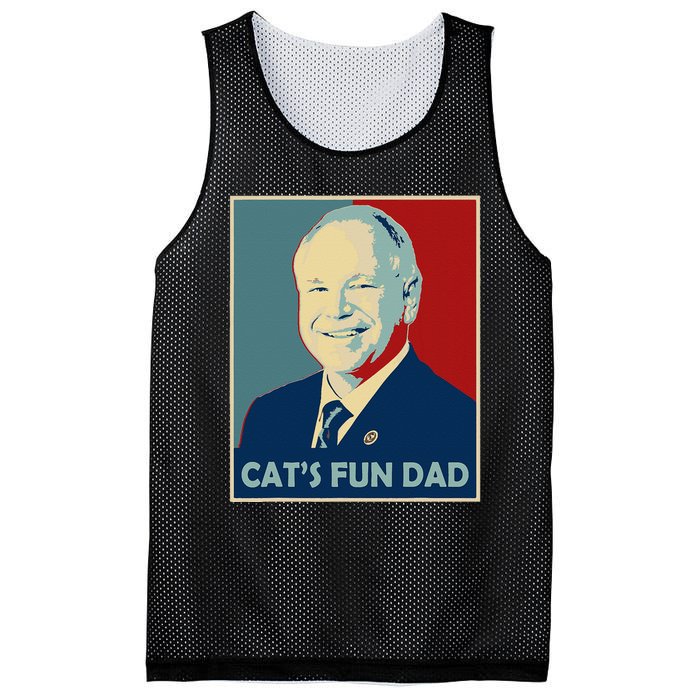 Mr Vice President Of America 2024 Tim Walz CatS Fun Dad Mesh Reversible Basketball Jersey Tank