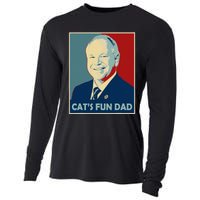 Mr Vice President Of America 2024 Tim Walz CatS Fun Dad Cooling Performance Long Sleeve Crew