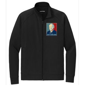 Mr Vice President Of America 2024 Tim Walz CatS Fun Dad Stretch Full-Zip Cadet Jacket