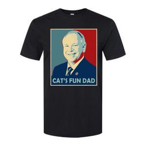 Mr Vice President Of America 2024 Tim Walz CatS Fun Dad Softstyle CVC T-Shirt