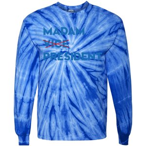 Madam Vice President Cute Gift Tie-Dye Long Sleeve Shirt