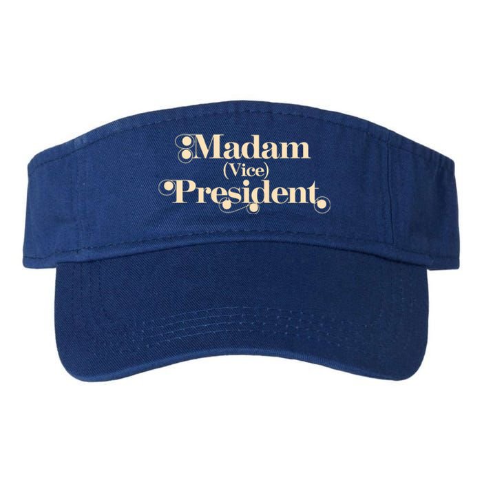 Madam Vice President Leadership Equality Politics Gift Valucap Bio-Washed Visor