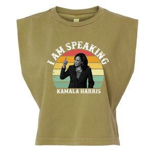 Mr Vice President I Am Speaking Debate Kamala Harris 2020 Gift Garment-Dyed Women's Muscle Tee