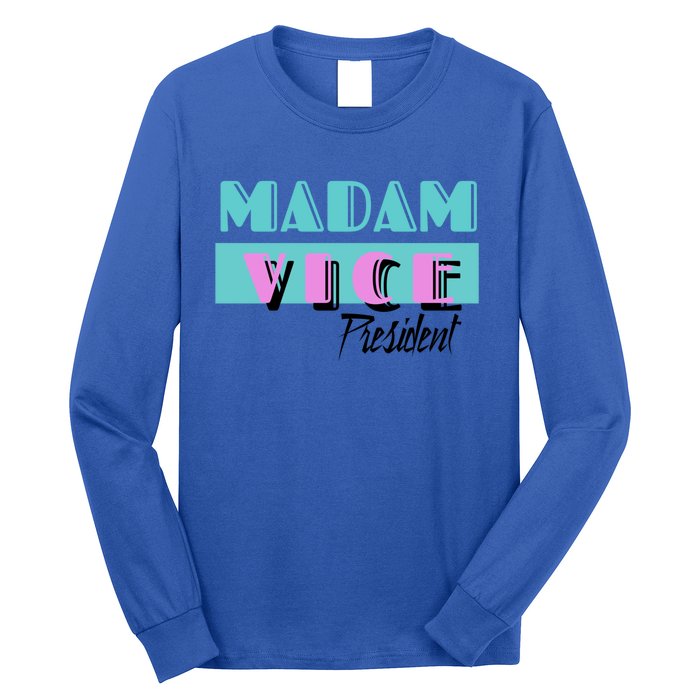 Madam Vice President Vintage 90s Gift Long Sleeve Shirt