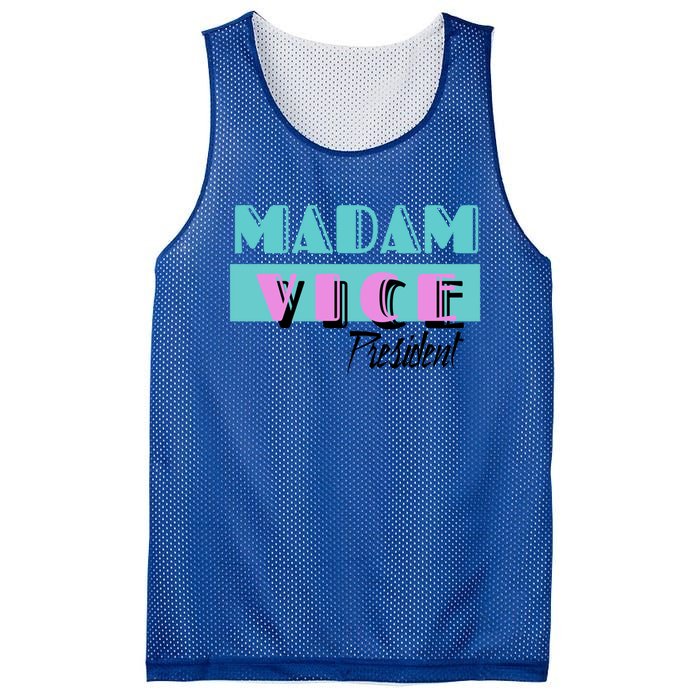 Madam Vice President Vintage 90s Gift Mesh Reversible Basketball Jersey Tank