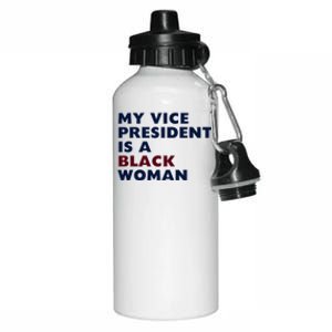 My Vice President Is A Black Madam Vice President Gift Aluminum Water Bottle