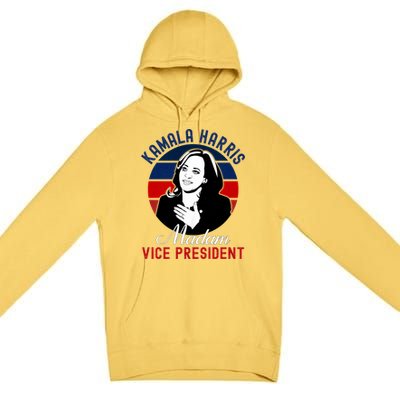 Madam Vice President Kamala Harris Premium Pullover Hoodie